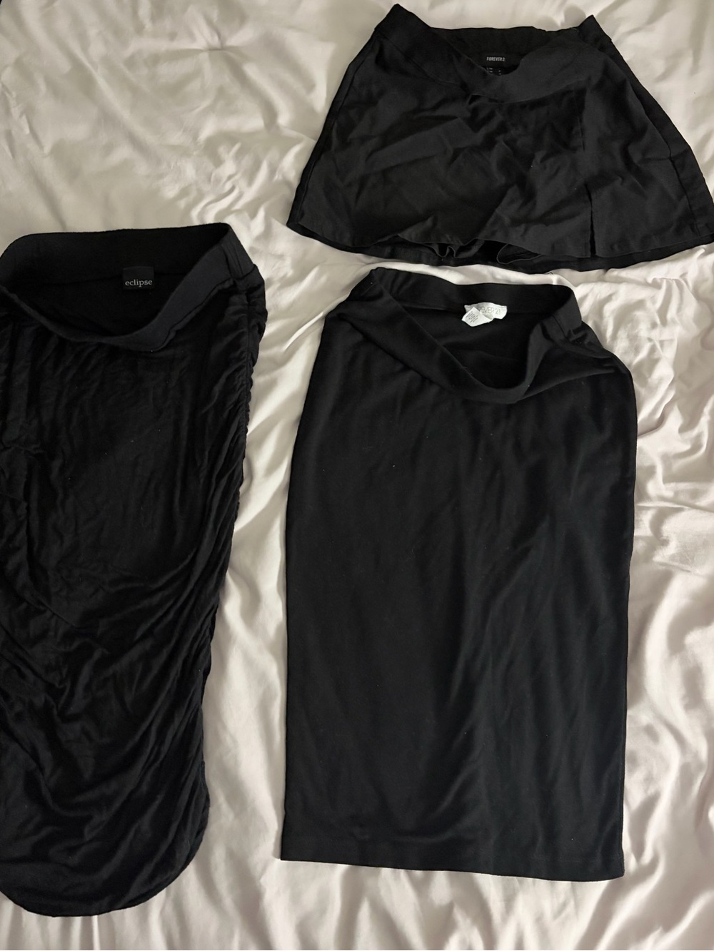 4 Assorted Black Skirts & tights
